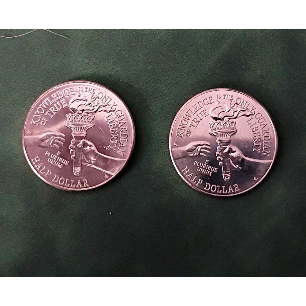 Two America 250 Enduring Liberty Half Dollars Semiquincentennial 1776-2026 BU - Picture 4 of 5